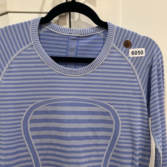 (6050)  🍋 LULULEMON RUN: Swiftly Tech Long Sleeve Crew Sz 10*EUC RARE - Picture 6 of 9